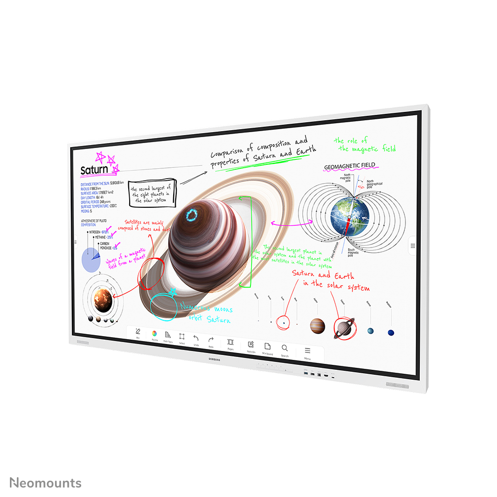 Neomounts WL85-515BL16 TV-Wandhalterung 55-75" - drehbar